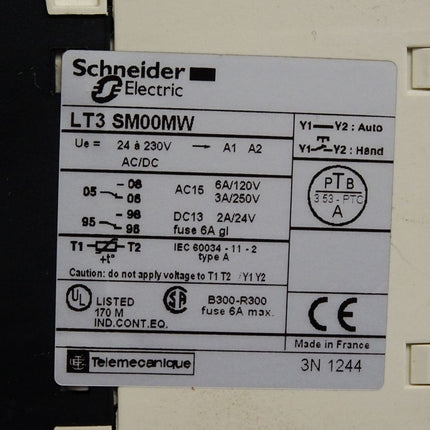 Schneider Electric Telemecanique LT3 SM00MW LT3SM00MW Thermistor-Vollschutzrelais