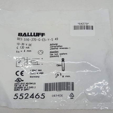 Balluff 552465 BES 516-370-G-E5-Y-S 49 NEU/OVP versiegelt