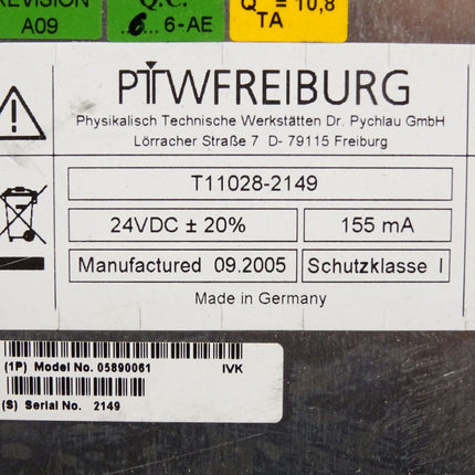 PTW Freiburg Physikalisch Technische Werkstätten T11028 05890061 24VDC 155mA