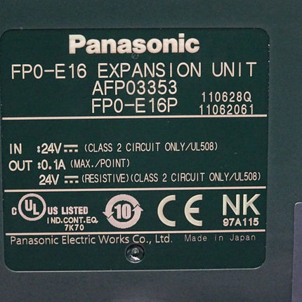 Panasonic FP0-E16 Expansion Unit AFP03353 FP0-E16P / Neu OVP