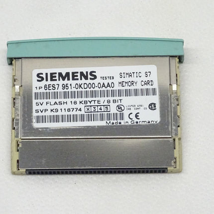 Siemens Simatic S7 6ES7951-0KD00-0AA0 / 6ES7 951-0KD00-0AA0 Memory Card 5V Flash 16 Kbyte / 8 bit