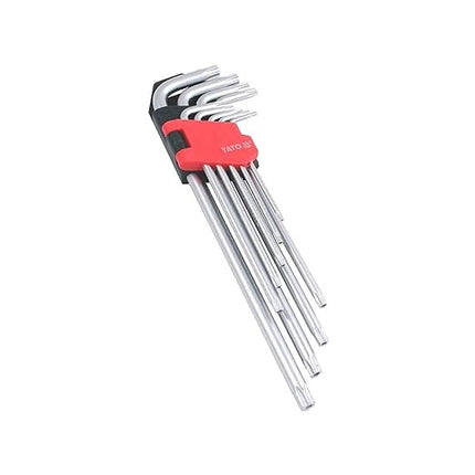 Yato YT-0512 TORX-STIFTSCHLÜSSELSATZ 9TLG. T10 - T50 LANG Cr-V