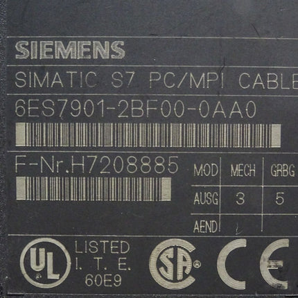 Siemens MPI-Kabel 6ES7901-2BF00-0AA0 6ES7 901-2BF00-0AA0