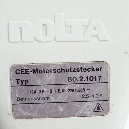 Nolta CEE-Motorschutzstecker 16A 8021017 80.2.1017 2.5-4.0A