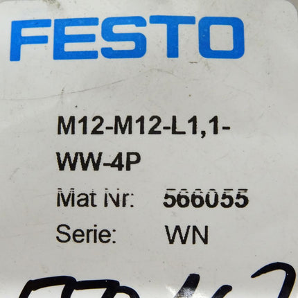 Festo 566055 / M12-M12-L1,1-WW-4P