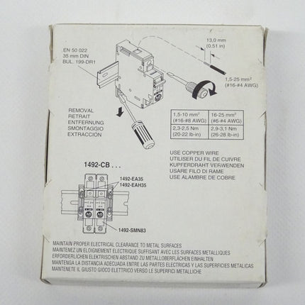 Allen Bradley 1492-CB1G040 Ser. C Motorkontrolle 1492CB1G040 / 4A NEU-OVP