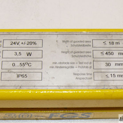 Sick FGSS450-21 Sender Lichtvorhang 1012602 Lichtschranke