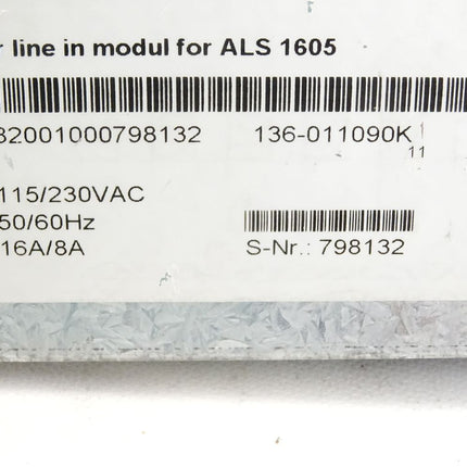 Vero Electronics Power line in modul for ALS1605 136-011090K