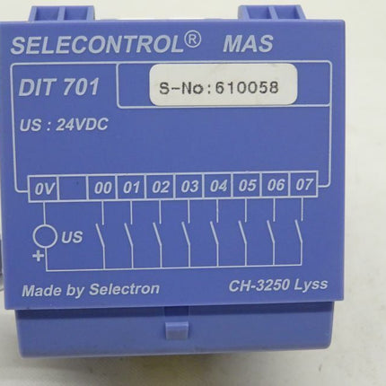 Selecontrol MAS DIT 701 Input Modul 24VDC + TBA703 Steckereinheit