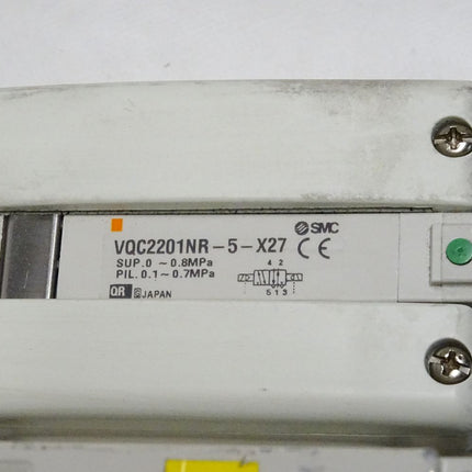 SMC Bus Modul EX245-SPR1-X165 + I/O Block EX245-DX1-X36 / EX245-DY1-X37 + Valve VQC2201NR-5-X27