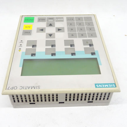 Siemens 6AV3607-1JC00-0AX0 / 6AV3 607-1JC00-0AX0 / OP7-PP Panel