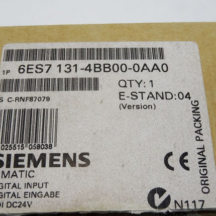 Siemens 6ES7131-4BB00-0AA0 6ES7 131-4BB00-0AA0 / Inhalt:4 Stück / Neu OVP