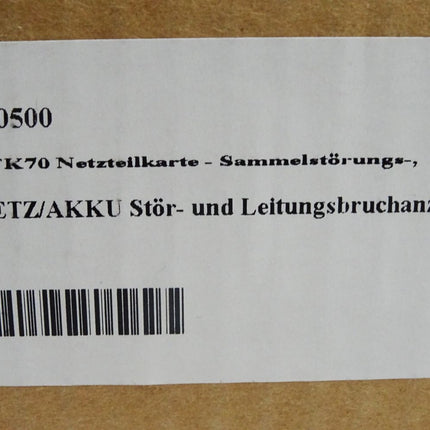 NTK70 Netzteilkarte Netz/Akku Stör- und Leitungsbruchanzeige  / Neu OVP