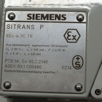 Siemens Sitrans P 7MF4000-1EA00-1BA1-Z / 7MF 4000-1EA00-1BA1-Z