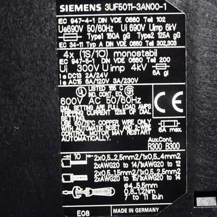 Siemens 3UF5011-3AN00-1 E08 Grundgerät SIMOCODE DP PROFIBUS DP-Schnittstelle