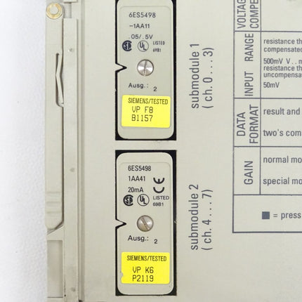 Siemens Simatic S5 6ES5460-4UA13 / 6ES5 460-4UA13 E:03