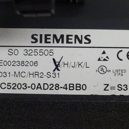 Siemens Sinumerik PP031 6FC5203-0AD28-4BB0 / 6FC5 203-0AD28-4BB0 Bedienterminal NEU