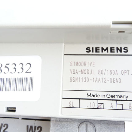 Siemens Simodrive VSA-MODUL 6SN1130-1AA12-0EA0 / 6SN1 130-1AA12-0EA0 / E:A