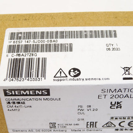 Siemens ET200AL 6ES7147-5JD00-0BA0 6ES7 147-5JD00-0BA0 / Neu OVP versiegelt