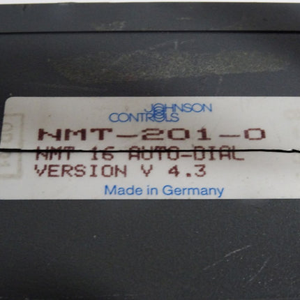 Johnson Controls NMT-201-0 NMT16 + LOGEM LGM 14.4D1