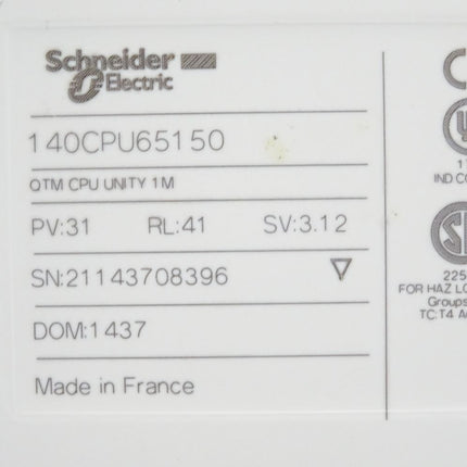 Schneider Electric 140CPU65150 Prozessor Quantum 65150