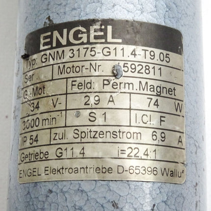 Engel GNM3175 GNM 3175-G11.4-T9.05 Gleichstrom-Motor 3000min-1