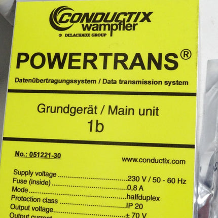 Conductix Wampfler Powertrans Datenübertragungssystem Grundgerät 1b 051221-30 / Unbenutzt