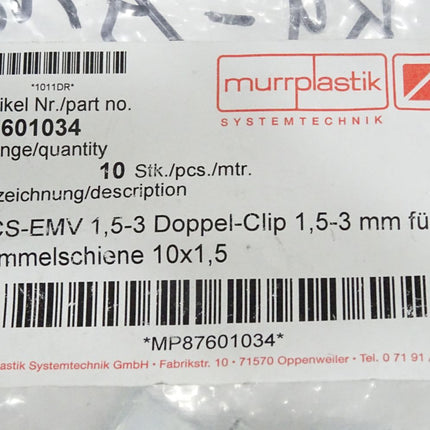 Murrplastik 87601034 DCS-EMV 1,5 - 3 / Inhalt:10 Stück / Neu OVP