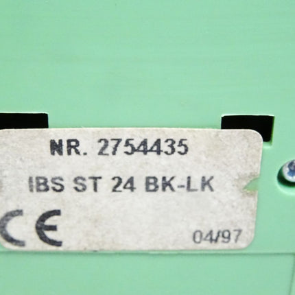 Phoenix Contact Buskoppler 2754435 IBS ST 24 BK-LK + 2754448 IBS STME 24 BK-LK