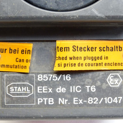 Stahl 8575/16 16A-6h/220/380-240/415V Schaltersteckdose