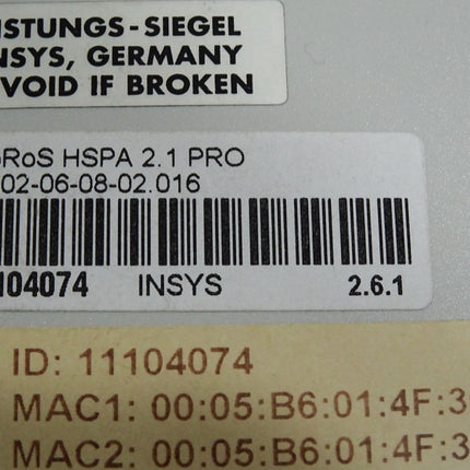 InSys MoRoS HSPA 2.1 PRO 11104074 industrial LAN Router