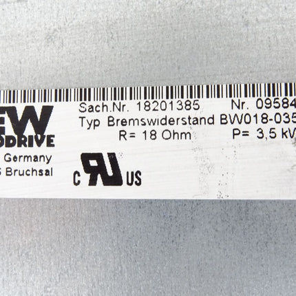 SEW Eurodrive Bremswiderstand BW018-035-T 18201385 18Ohm 3500W