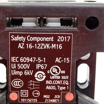 Schmersal 101152725 AZ16-12ZVK-M16  Sicherheitsschalter mit getrenntem Betätiger