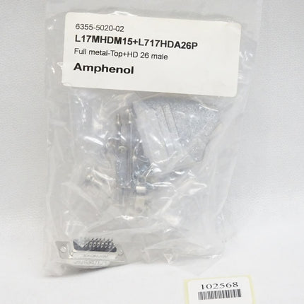 Amphenol Stiftleisten-Set 6355-5020-02 L17MHDM15+L717HDA26P / Neu OVP