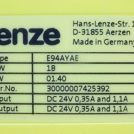 Lenze E94AYAE Sicherheitsmodul