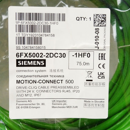 Siemens 6FX5002-2DC30-1HF0 75m Motion-Connect 500 / Neu OVP