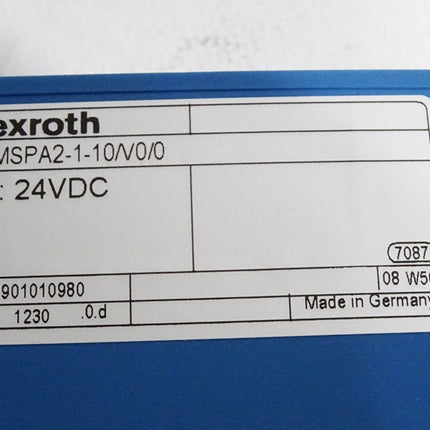 Rexroth R901010980 Amplifier Module VT-MSPA2-1-10/V0/0 / Neu OVP