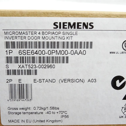 Siemens Micromaster 4 BOP/AOP Kit 6SE6400-0PM00-0AA0 / Neu OVP