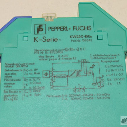 Pepperl+Fuchs KW 250-R/Ex Steuerkreis K-Serie Pepperl+Fuchs KW250-R/Ex