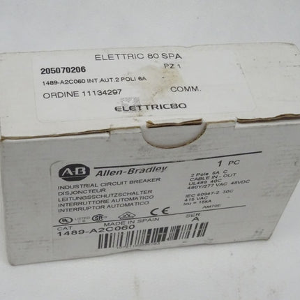 AB Allen Bradley 1489-A2C060 SER. A  Leitungsschutzschalter 2 Pole 6A C