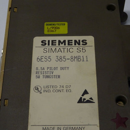 Siemens 6ES5385-8MB11 Simatic S5 6ES5 385-8MB11 E:01 Zählermodul