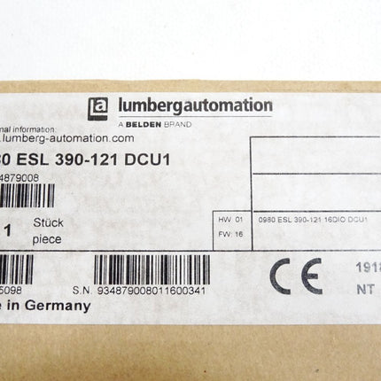 Lumberg Automation Dezentrale Multiprotokoll-Steuerungseinheit 0980 ESL 390-121 DCU1 934879008 / Neu OVP