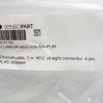 Sensopart Ethernet Kabel CI L4MG/RJ45G-GS-5m-PUR 902-51782 / Neu OVP