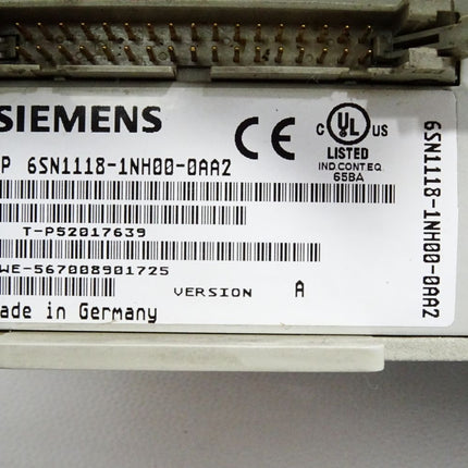 Siemens 6SN1118-1NH00-0AA2 SIMODRIVE 611 Regelungseinschub universal digital Control Unit 2 axes