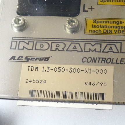 Indramat TDM1.3-050-300-W1-000 / AC servo control drive unit / Neu OVP