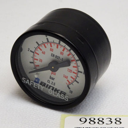 Binks Manometer  0...10bar/140psi / Neuwertig