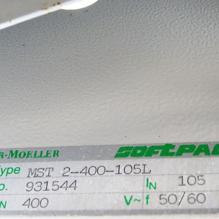 Klöckner Moeller Softpact MST2-400-105L 105A 400V