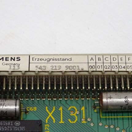 Siemens Sinumerik 5482199001 / 548 219 9001 E:0