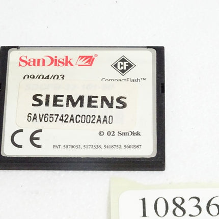 Siemens Memory Card 6AV6574-2AC00-2AA0 6AV6 574-2AC00-2AA0