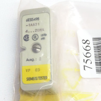 Siemens 6ES5498-1AA71 / 4...20MA / 6ES5 498-1AA71 / Messbereichsmodul